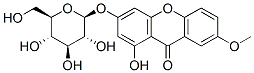 9H-Xanthen-9-one, 3-(beta-D-glucopyranosyloxy)-1-hydroxy-7-methoxy- Structure
