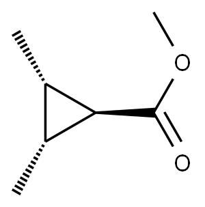 Cyclopropanecarboxylic acid, 2,3-dimethyl-, methyl ester, (1-alpha-,2-alpha-,3-alpha-)- (9CI) 结构式