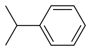 Benzene, (1-methylethyl)-, oxidized, polyphenyl residues 结构式