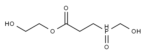 3-(羟基甲基膦酰基)丙酸单(2-羟乙基)酯 结构式