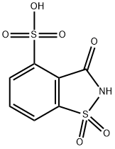 2,3-Dihydro-3-oxo-1,2-benzisothiazole-4-sulfonic acid 1,1-dioxide 结构式