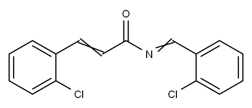 3-(2-Chlorophenyl)-N-[(2-chlorophenyl)methylene]propenamide 结构式