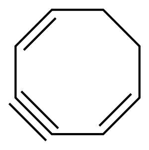 Cycloocta-1,5-dien-3-yne 结构式