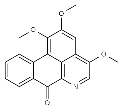 1,2,4-Trimethoxy-7H-dibenzo[de,g]quinolin-7-one 结构式