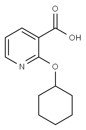 2-(cyclohexyloxy)nicotinic acid Structure
