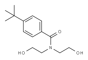 4-(1,1-Dimethylethyl)-N,N-bis(2-hydroxyethyl)benzamide Structure