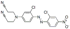 3,3'-[[3-Chloro-4-[(2-chloro-4-nitrophenyl)azo]phenyl]imino]bis(propanenitrile) 结构式