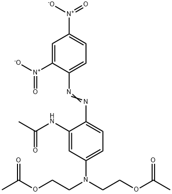 2,2'-[[3-acetamido-4-[(2,4-dinitrophenyl)azo]phenyl]imino]diethyl diacetate Structure