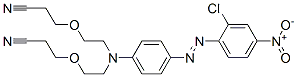 3,3'-[[[4-[(2-chloro-4-nitrophenyl)azo]phenyl]imino]bis(ethyleneoxy)]bispropiononitrile 结构式
