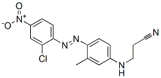 3-[[4-[(2-chloro-4-nitrophenyl)azo]-3-methylphenyl]amino]propiononitrile Structure
