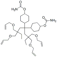 bis[2,2-bis[(allyloxy)methyl]butyl] (methylenedi-4,1-cyclohexanediyl)dicarbamate 结构式