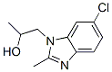 1-(6-Chloro-2-methyl-1H-benzimidazol-1-yl)-2-propanol 结构式