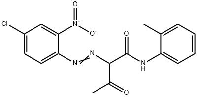 2-[(4-chloro-2-nitrophenyl)azo]-3-oxo-N-(o-tolyl)butyramide Structure