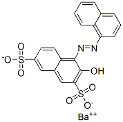 barium 3-hydroxy-4-(naphthylazo)naphthalene-2,7-disulphonate Structure