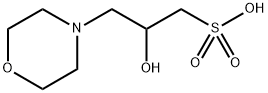 3-(N-吗啉基)-2-羟基丙磺酸 结构式