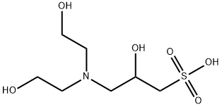3-[N,N-二(羟乙基)氨基]-2-羟基丙磺酸, 68399-80-4, 结构式