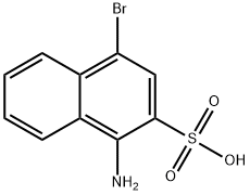 1-アミノ-4-ブロモ-2-ナフタレンスルホン酸 化学構造式