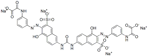 tetrasodium 2,2'-[carbonylbis[imino(1-hydroxy-3-sulphonato-6,2-naphthalenediyl)azo-3,1-phenyleneimino]]bis(2-oxoacetate)|