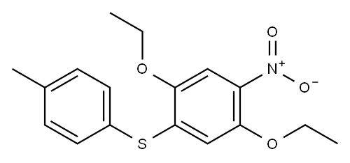2,5-Diethoxy-4-((4-methylphenyl)thio)nitrobenzene Structure