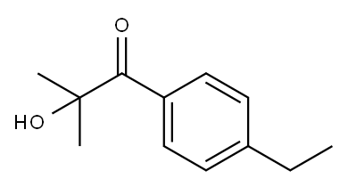 1-(4-ethylphenyl)-2-hydroxy-2-methylpropan-1-one 结构式
