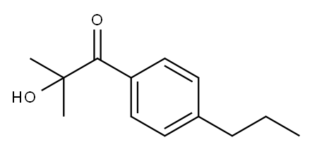 2-hydroxy-2-methyl-4'-propylpropiophenone Structure