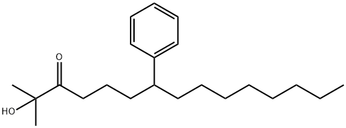 2-hydroxy-2-methyl-7-phenylpentadecan-3-one Structure