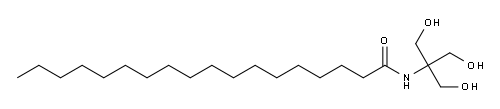 N-[2-hydroxy-1,1-bis(hydroxymethyl)ethyl]stearamide 结构式