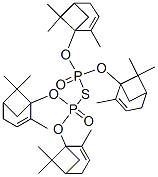 双(2,6,6-三甲基二环状(3.1.1)-2-庚烯基)-双(2,6,6-三甲基双环状(3.1.1)-2-庚烯基)硫二磷酸酯 结构式