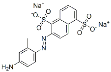[(4-amino-o-tolyl)azo]naphthalene-1,5-disulphonic acid, sodium salt Structure