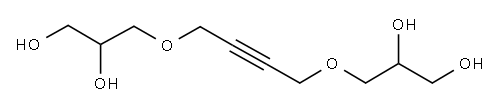 2-丁炔-1,4-二醇与环氧氯丙烷的醚化物的水解产物, 68411-16-5, 结构式