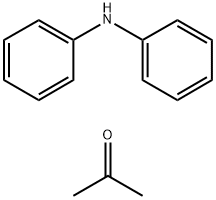 2-丙酮二苯胺反应产物, 68412-48-6, 结构式