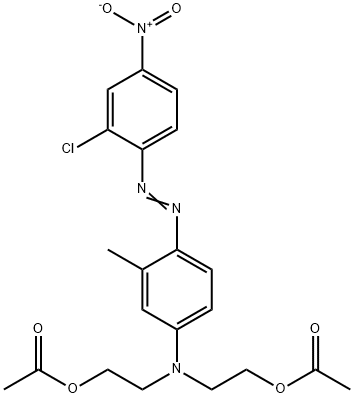 2,2'-[[4-[(2-chloro-4-nitrophenyl)azo]-3-methylphenyl]imino]bisethyl diacetate Structure