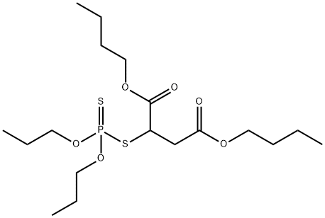 二丙氧基二硫代磷酸基丁二酸二丁酯 结构式