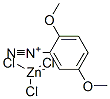 2,5-dimethoxybenzenediazonium trichlorozincate Structure