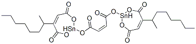(Z)-2,2'-[(1,4-dioxobut-2-ene-1,4-diyl)bis(oxy)]bis[2-octyl-1,3,2-dioxastannepin-4,7-dione] 结构式