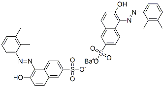 barium 5-[(dimethylphenyl)azo]-6-hydroxynaphthalene-2-sulphonate 结构式