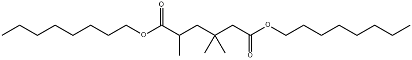 dioctyl 2,4,4-trimethyladipate 结构式