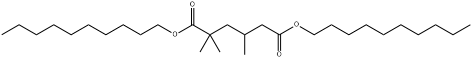 2,2,4-トリメチルヘキサン二酸ジデシル 化学構造式