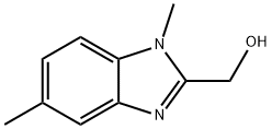 (1,5-二甲基-2-苯并咪唑基)甲醇 结构式