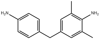 4-[(4-アミノフェニル)メチル]-2,6-ジメチルベンゼンアミン 化学構造式