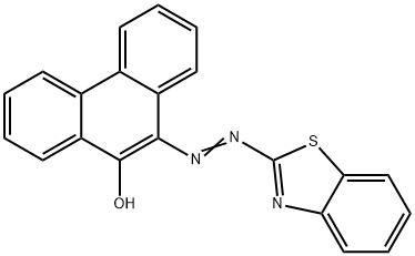 10-[(Benzothiazol-2-yl)azo]phenanthren-9-ol 结构式