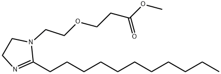 methyl 3-[2-(4,5-dihydro-2-undecyl-1H-imidazol-1-yl)ethoxy]propionate 结构式