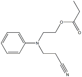2-[N-(2-cyanoethyl)anilino]ethyl propionate 结构式
