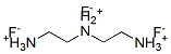 N-(2-ammonioethyl)ethane-1,2-diammonium trifluoride 结构式