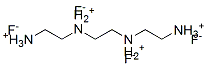 N,N'-bis(2-ammonioethyl)ethane-1,2-diammonium tetrafluoride 结构式