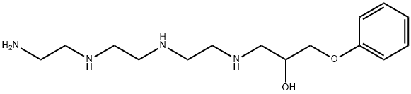 1-[[2-[[2-[(2-氨基乙基)氨基]乙基]氨基]乙基]氨基]-3-苯氧基-2-丙醇 结构式