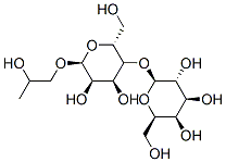 (2S,3R,4S,5R,6R)-2-[(2R,3R,4S,5R,6S)-4,5-dihydroxy-2-(hydroxymethyl)-6 -(2-hydroxypropoxy)oxan-3-yl]oxy-6-(hydroxymethyl)oxane-3,4,5-triol 结构式