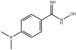 4-二甲基氨基-N'-羟基-苯甲酰亚胺酰胺 结构式