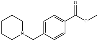 4-(1-哌啶基甲基)苯甲酸甲酯 结构式