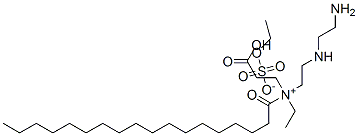 [2-[(2-aminoethyl)amino]ethyl](2-carboxyethyl)(ethyl)(stearoyl)ammonium ethyl sulphate 结构式